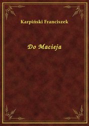 : Do Macieja - ebook