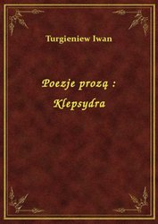 : Poezje prozą : Klepsydra - ebook